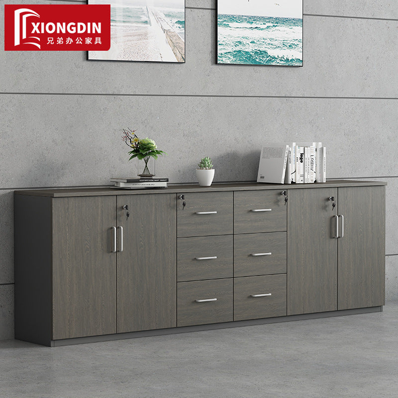 File Cabinet Data Cabinet Low Cabinet Wooden Lockable Archive Cabinet Small Office Storage Side Cabinet Partition Cabinet