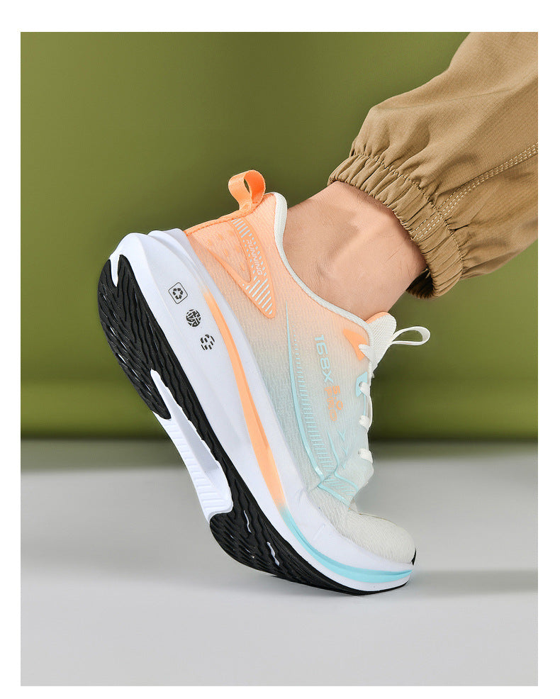 2025Large Size Marathon Running Shoes for Men and Women, Outdoor Aerobic Running, Lightweight and Breathable, Student Physical Test Running Shoes