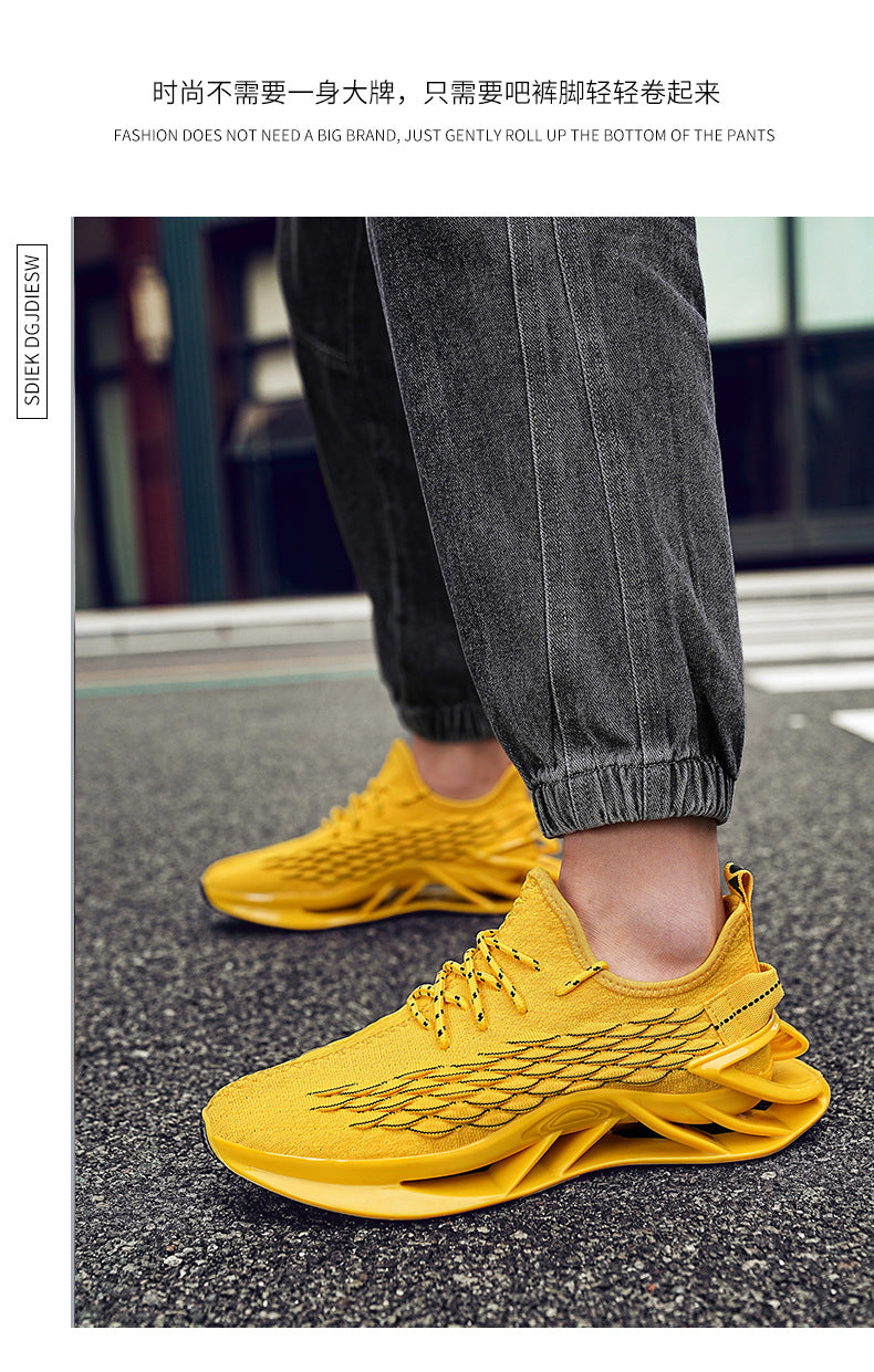 2025Spring and Summer New Large Size Men's Sports Running Shoes Versatile Student Blade Shoes Casual Trendy Shoes for Men