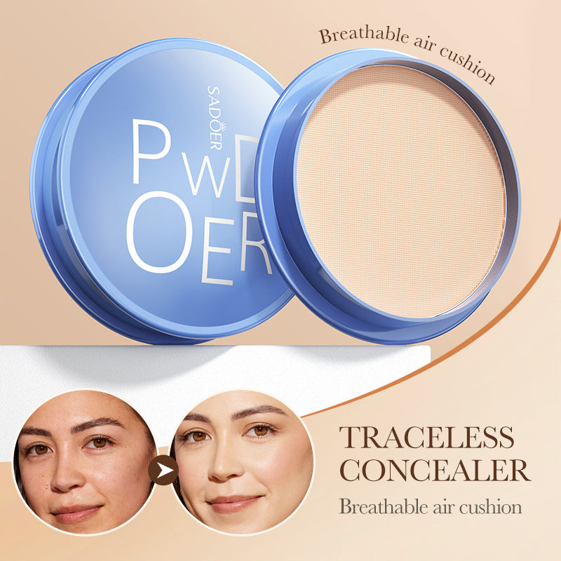 Full English Makeup SADOER Velvet Flawless Powder Brightening Skin Tone Lightweight Contour Concealer Cushion  Wholesale