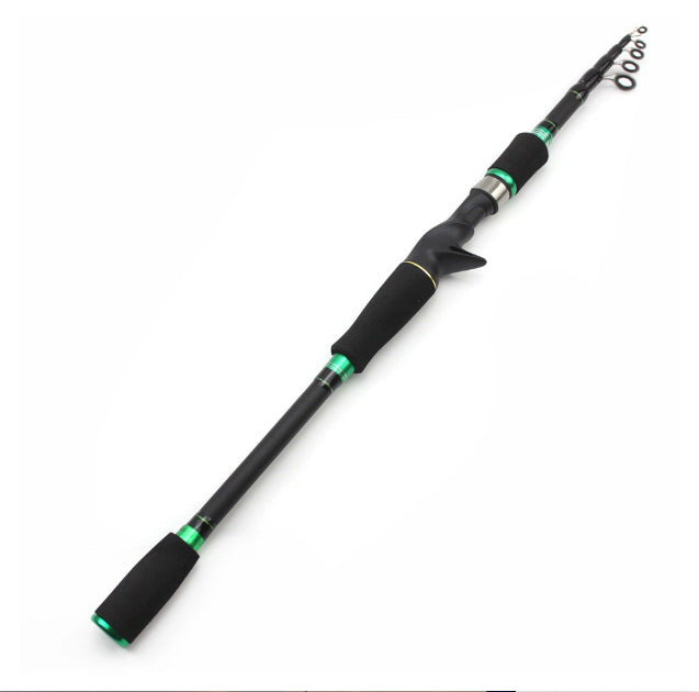 One-piece Straight Handle Telescopic Lure Rod Ultra-short Ultra-light Bass Rod Carbon Fiber Vibration Lure Rod lure