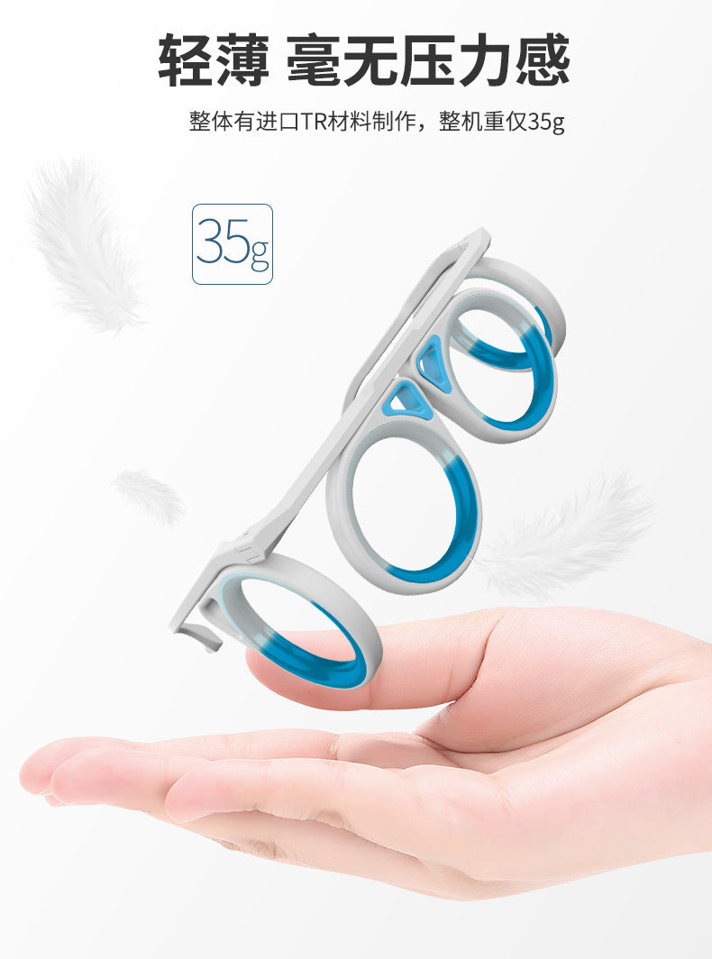 Same Style Technology Anti-Dizziness Boat Airplane Lens-Free Portable Folding Children Adult Liquid Glasses Goggles