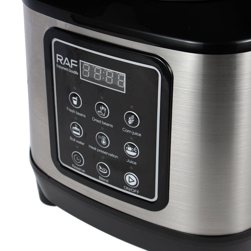 RAF European Standard Multifunctional Juicer Household Fully Automatic Fruit and Vegetable Juicer Cooking Machine Stainless Steel6L