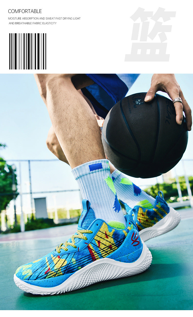 2025Spring and Summer New Basketball Shoes for Men and Women, Breathable Low-top Sports Shoes for Big Kids, Teenagers, and Students, Practical Training Sneakers