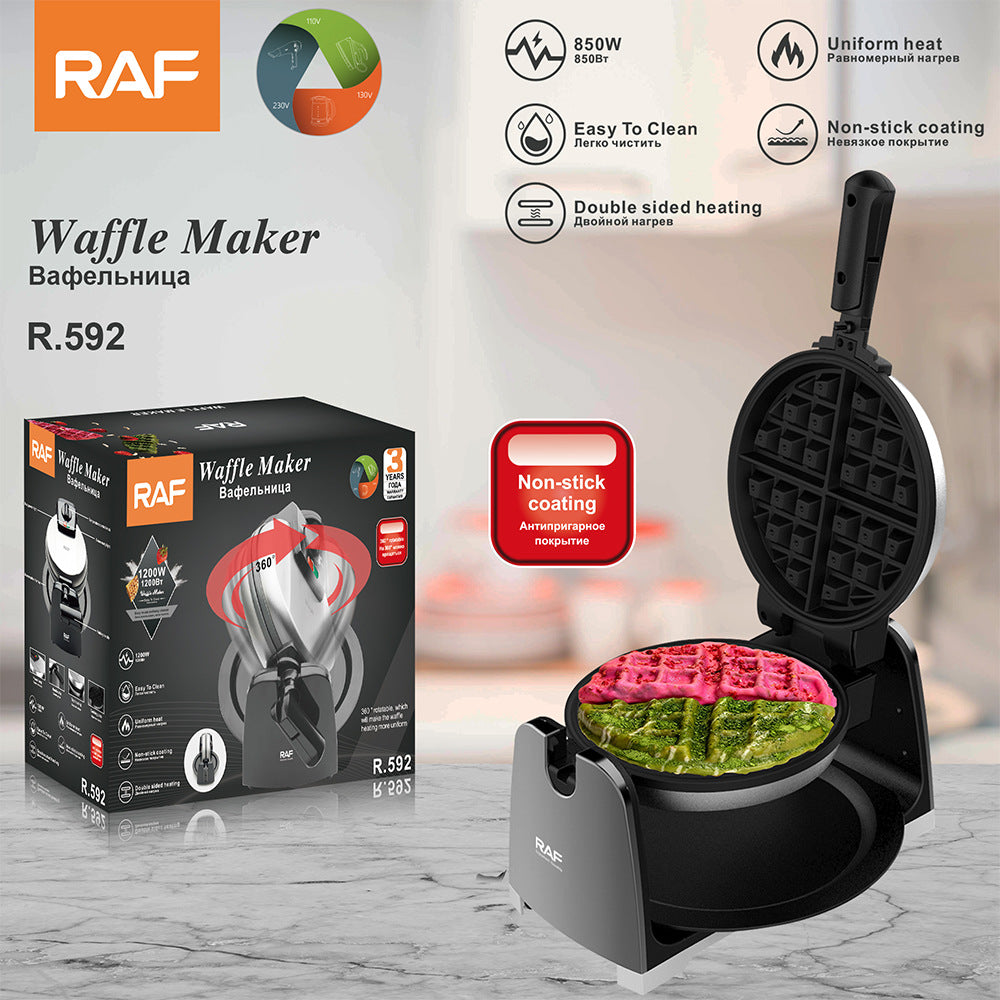 RAF European Style Household Double-Sided Heating Sandwich Maker Multifunctional Toast Waffle Breakfast Machine Toast Maker