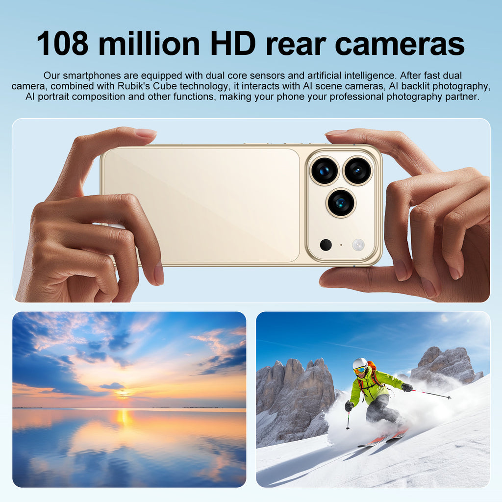 Hot Sale i17 Pro Max Android Smartphone16+1T Factory Direct Sales Mobile Phones