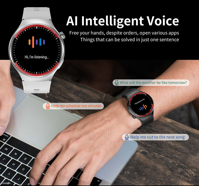 Watch4 Pro+Smart Watch1.52inch Bluetooth Call Heart Rate Blood Oxygen Message Reminder Sports Watch