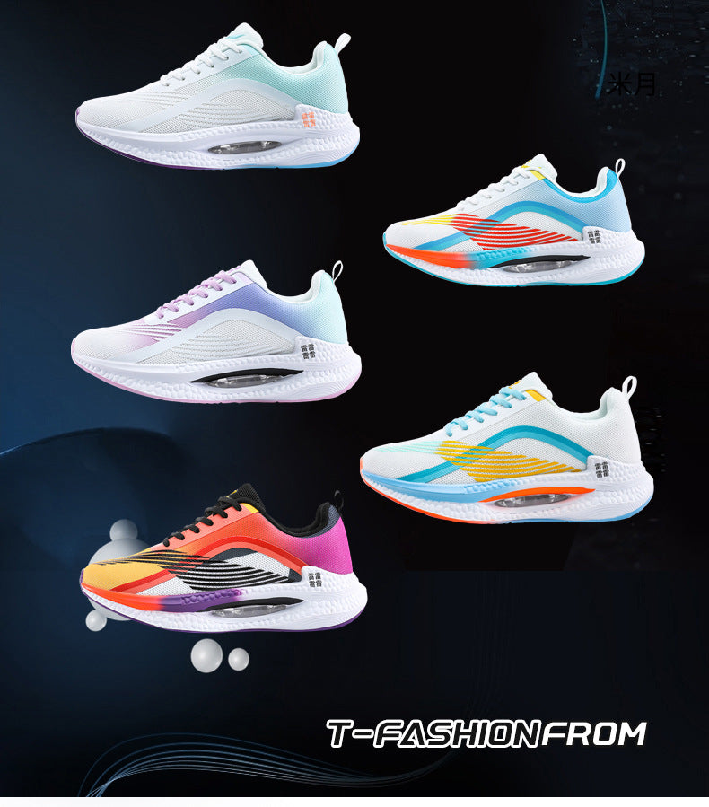 2025Spring Sports Shoes Jueying Men's Casual Mesh Breathable Cushion Rebound Lightweight Running Shoes Breathable Comfortable