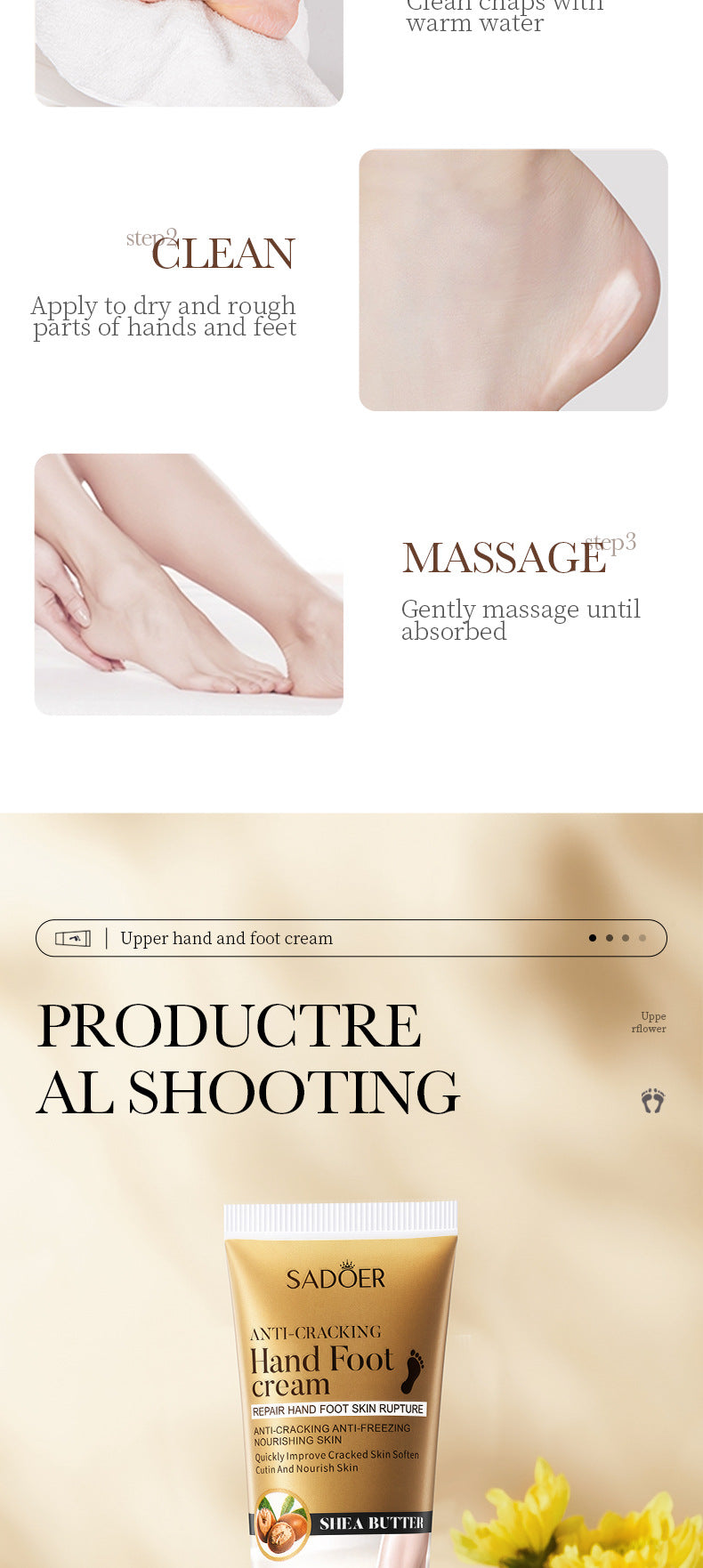 Full English Hand and Foot Cream60g SADOER Hydrating, moisturizing, anti-cracking, hydrating fragrance hand cream for  foreign trade wholesale