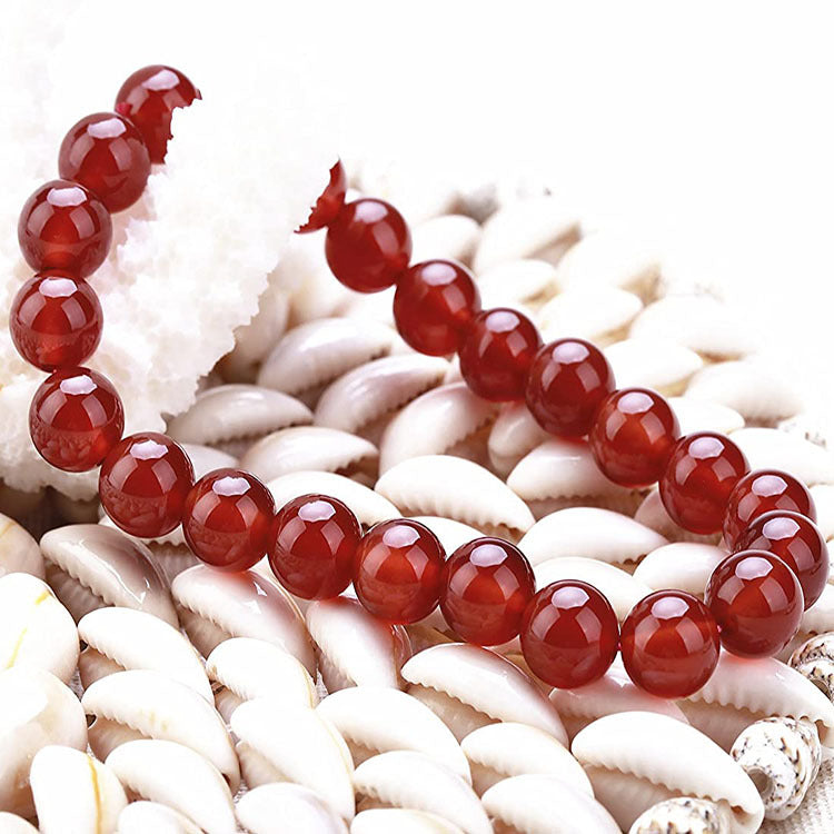Natural Red Agate Bracelet Zodiac Year Retro Red Crystal Fashion Jewelry Bracelet
