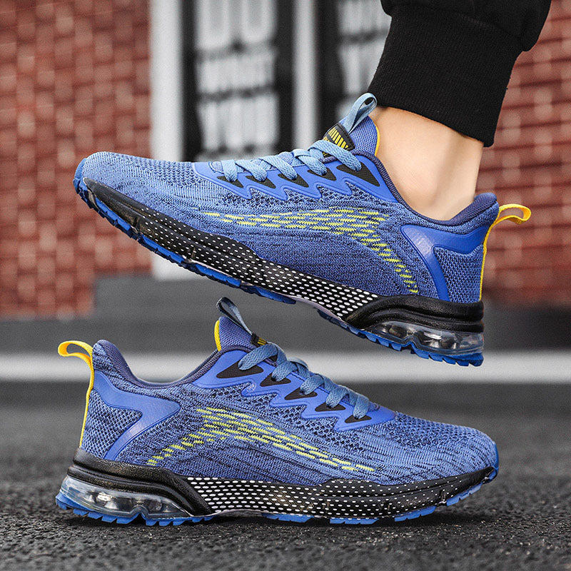 New Fashion Jelly Sole Men's Shoes Flyknit Breathable Casual Shoes Student Running Sports Shoes Export Men's Shoes