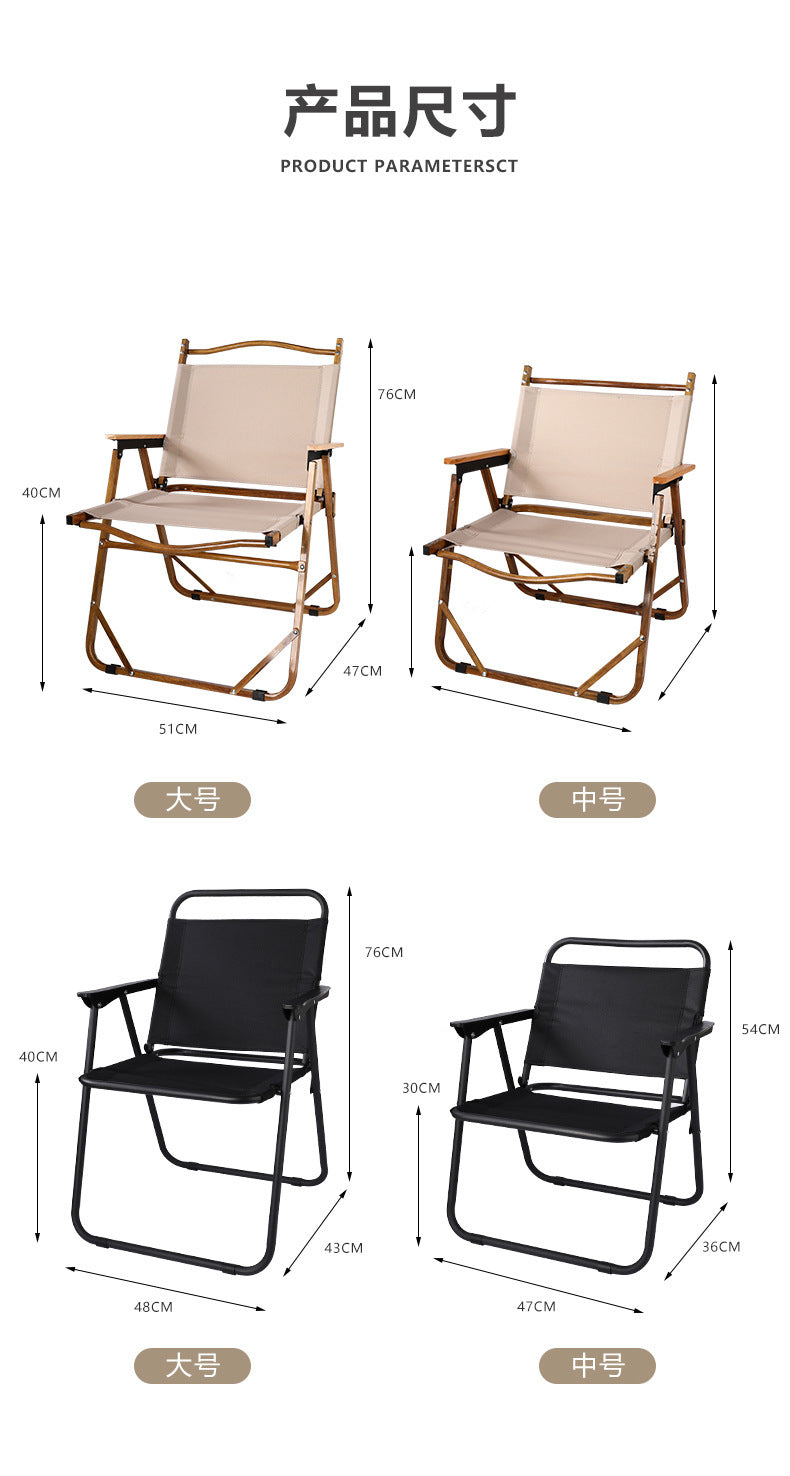 Wholesale Outdoor Folding Chair Aluminum Alloy Portable Kermit Chair Camping Chair Lightweight Folding Stool