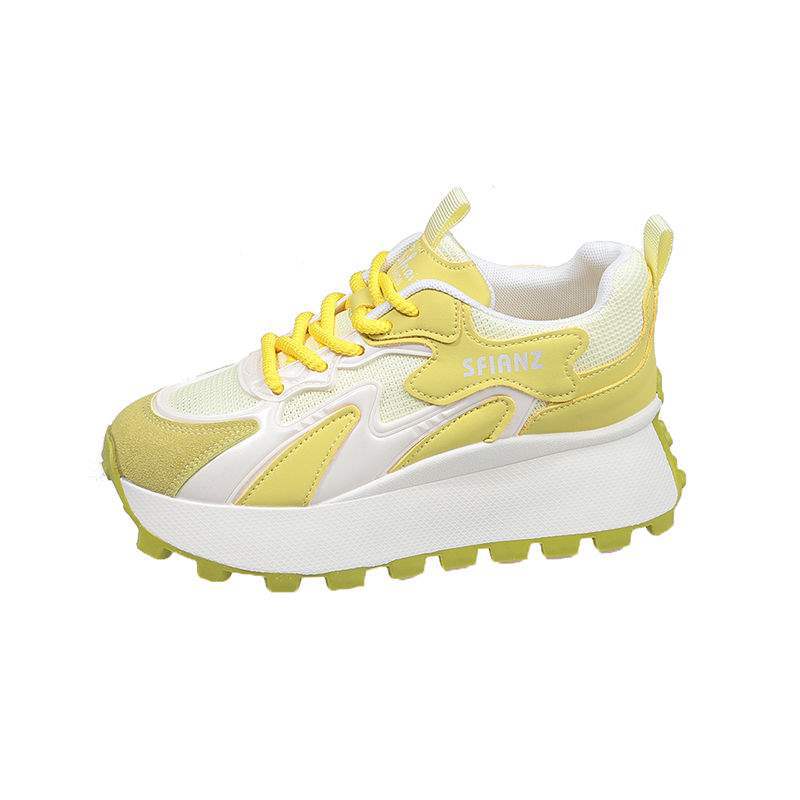 Women's Mesh Forrest Gump Shoes2025New Summer Style Foot-Slimming Versatile Breathable Color-Block Casual Dad Sneakers