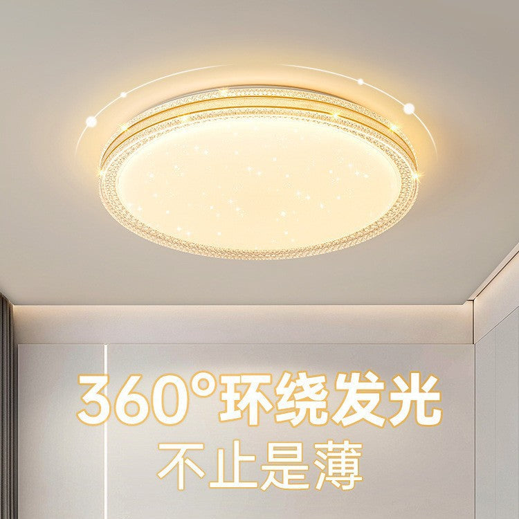 led Ceiling Lamp Master Bedroom Lamp Simple Modern Living Room Lamp Round Room Study Romantic Starry Sky Light Fixture