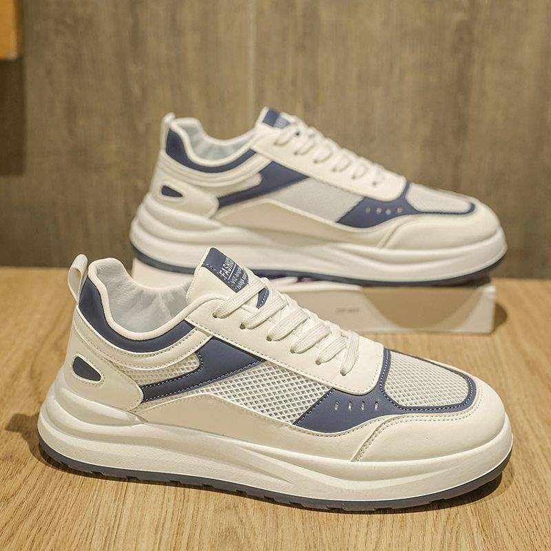 Men's Shoes2025New Summer Breathable Single Mesh Sneakers Men's Sports Casual Shoes Student Simple White Shoes Men's Style