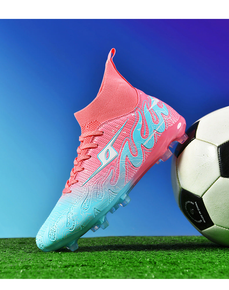 CICERO High quality professional football shoes for men and women FG Long Spike Anti-Slip Wear-Resistant Youth Practical Competition Training Shoes