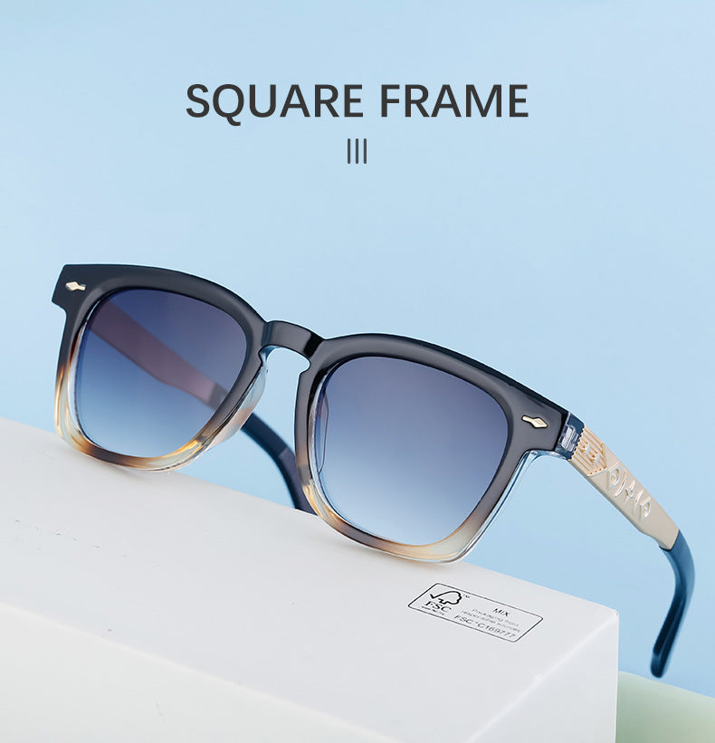 Square Frame Retro Sunglasses for Men, Sun Protection, Driving Special, High-End Outdoor Glasses Wholesale shades