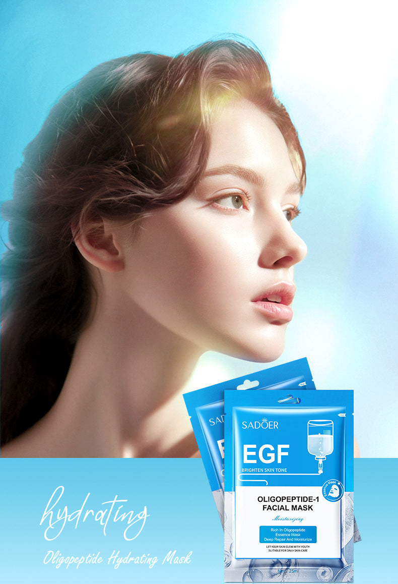 Full English Mask SADOER Hyaluronic Acid Vitamin E Oligopeptide Hydrating Moisturizing Tablets  Foreign Trade Wholesale