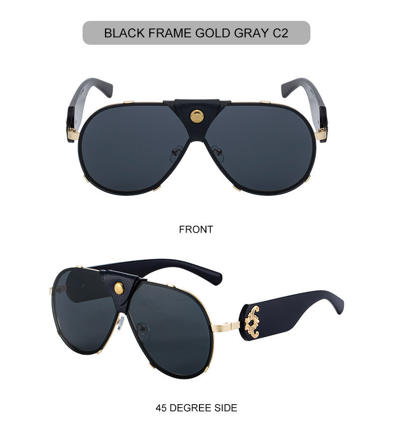 2025New Style Toad Glasses Men's European and American retro Sunglasses Pilot Sunglasses Men's Sunscreen Driving Glasses