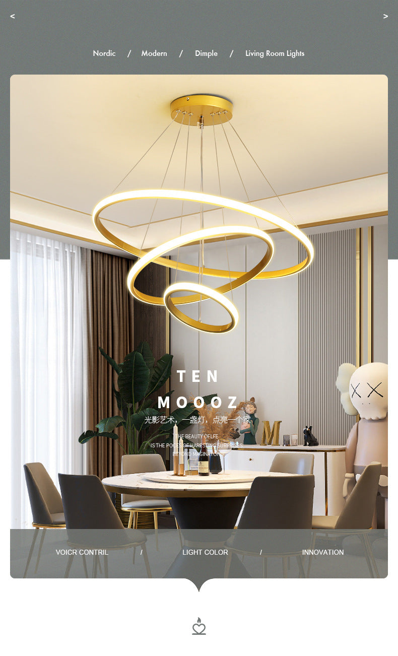 Living Room Pendant Light Modern Minimalist Lighting Internet Celebrity Light Luxury Nordic Lamp Creative Personality Bedroom Bar Counter Dining Room Pendant Light