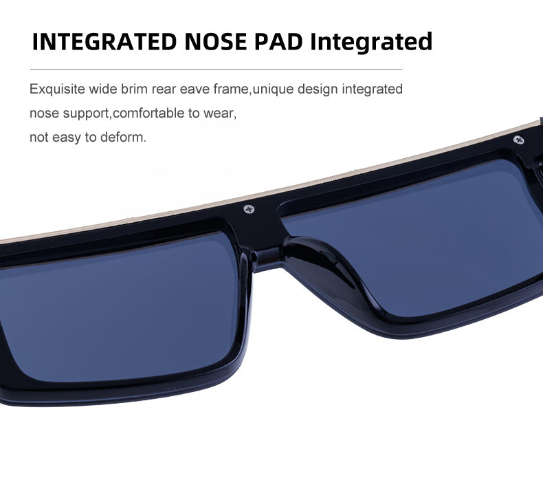 European and American Cyber Steampunk Square Frame Sunglasses for Men Trendy Y2K Wholesale Sunglasses and Eyeglasses sunglasses