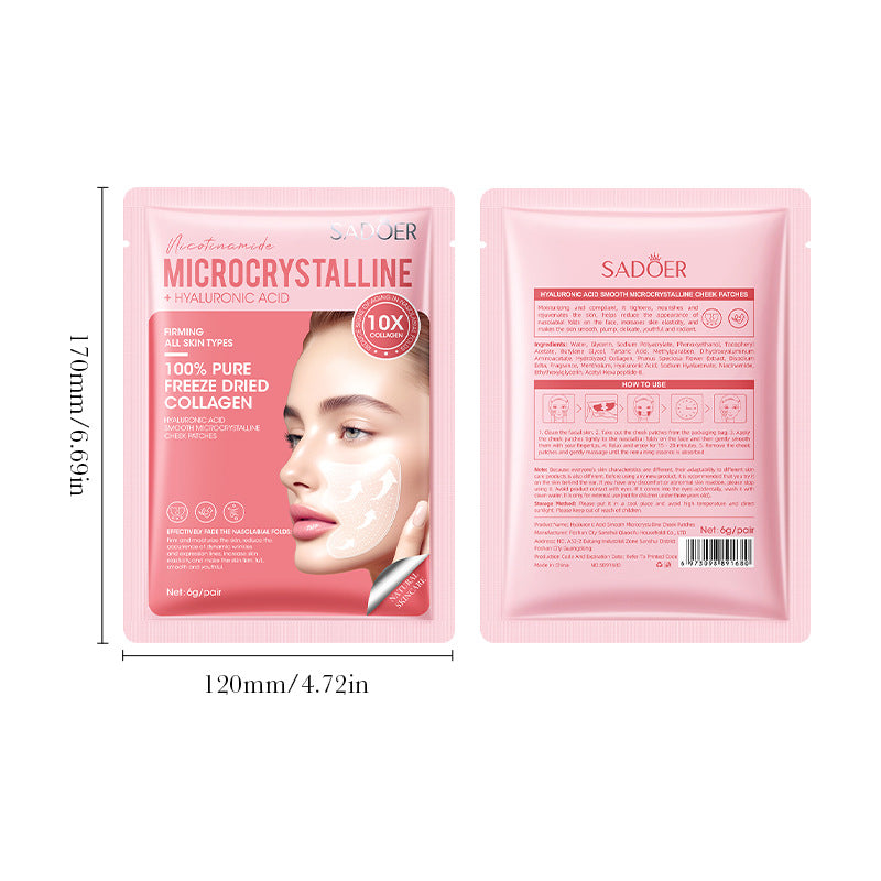 Hyaluronic Acid Microcrystalline Nasolabial Fold Patch SADOER Moisturizing nasolabial fold patches  wholesale