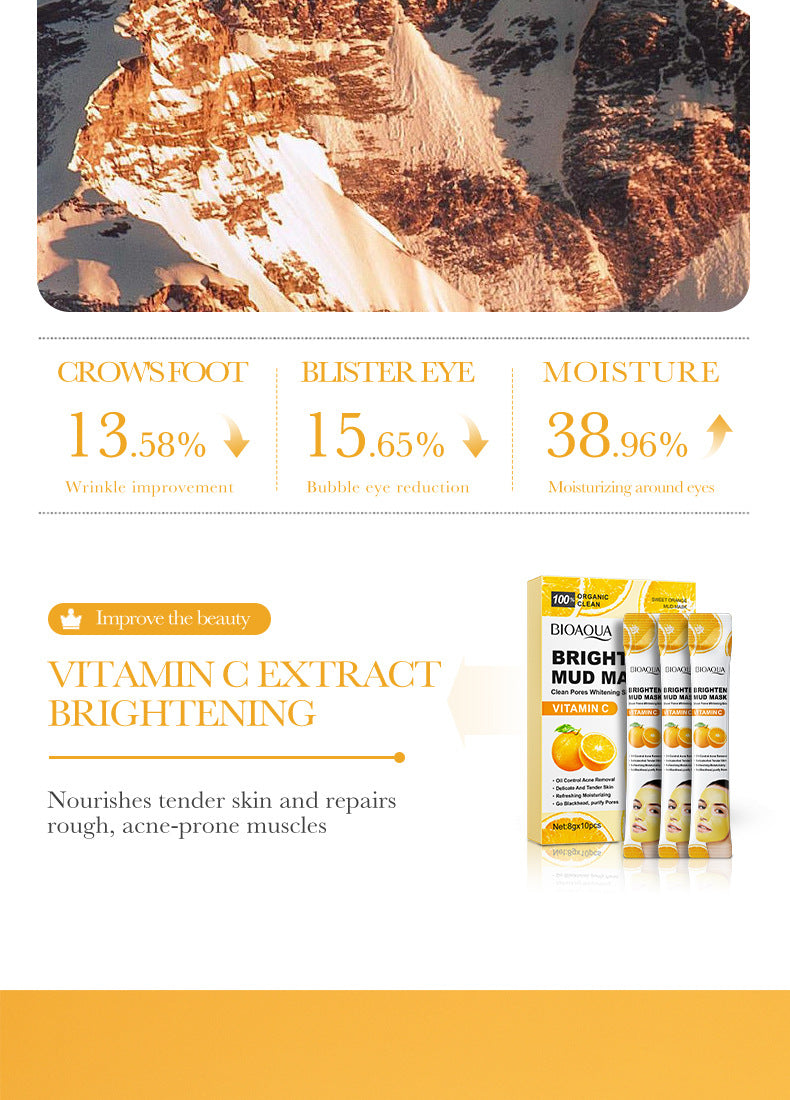 Cleansing Mask BIOAOUA Cucumber Pore Cleansing Smear-On Portable Mud Mask  Foreign Trade Wholesale