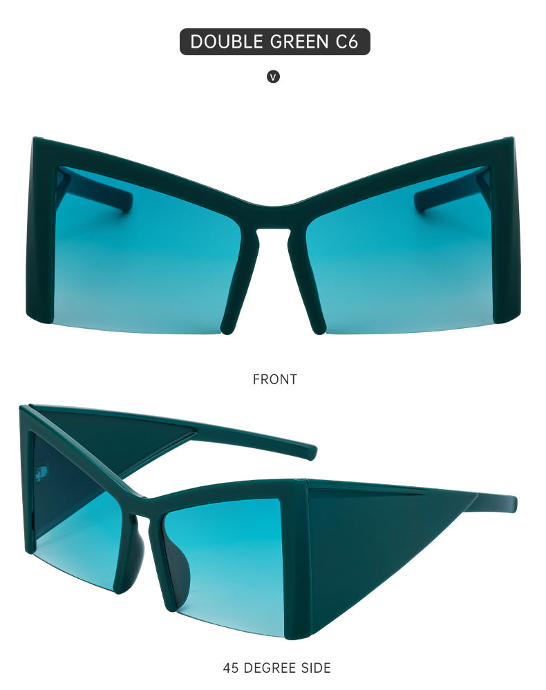 European and American Retro Large Frame Sunglasses for Women, Unique Cat Eye Sunglasses, Wholesale Glasses for Women sunglasses