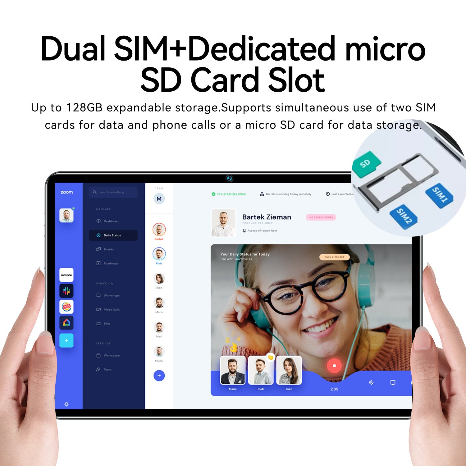 P70 Pro Tablet Pc10Inch Full HD Screen4G/5G Dual SIM Card Call WIFI(Popular)