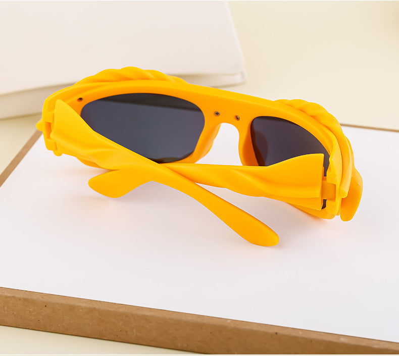 New Y2K Irregular Sunglasses for Women, Cycling Lace Sunglasses, Women's European and American Style Performance Glasses sunglasses