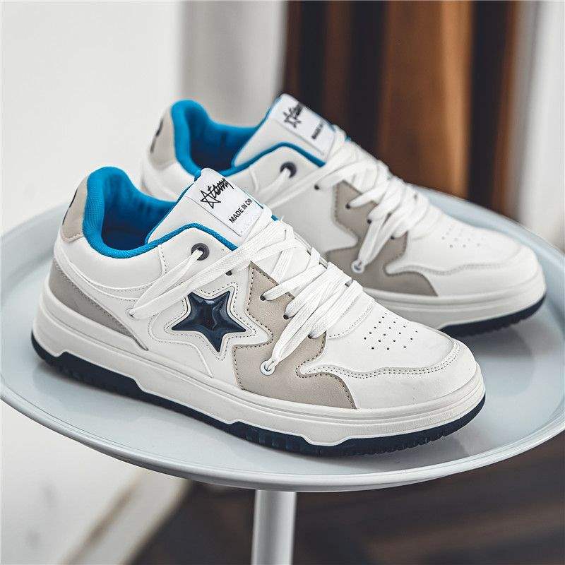 Men's Trendy Shoes2025New American Retro Niche Casual Sneakers ins Internet Celebrity Versatile White Sneakers