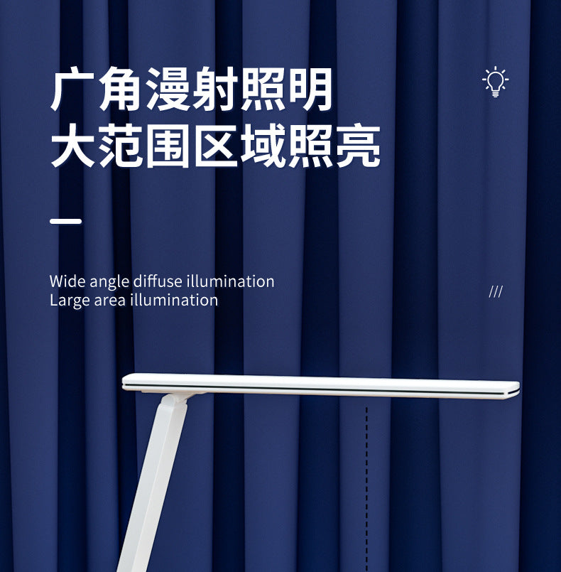 Folding desk lamp with calendar clock alarm clock15W Wireless Fast Charging Touch Dimming Bedroom Eye Protection Reading Lamp Customization