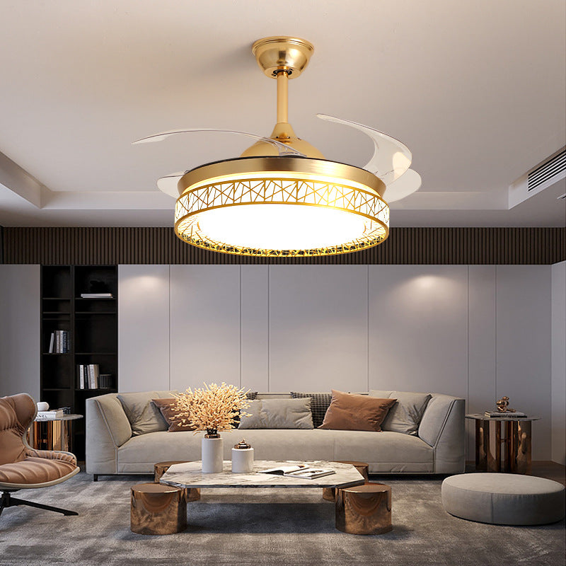 Ceiling Fan Light for Living Room, Bedroom, Dining Room, Nordic Postmodern Style, Luxury Lighted Electric Fan Ceiling Light