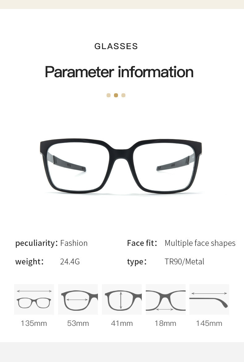 New Sports Glasses Frame TR Metal Frame Glasses Legs Frame Wholesale Export In Stock Cycling Glasses