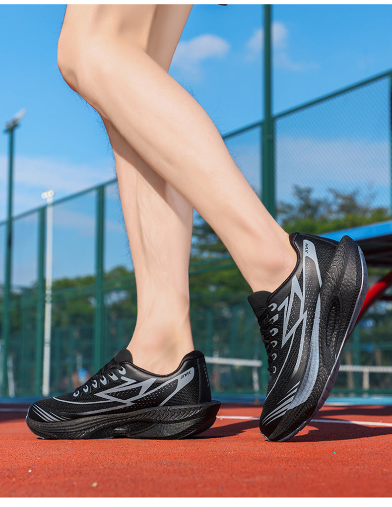 Feiran Summer Thin High Elastic Shock Absorption Running Shoes Couple Wear-Resistant Non-Slip Racing Breathable Mesh Youth Sports Shoes