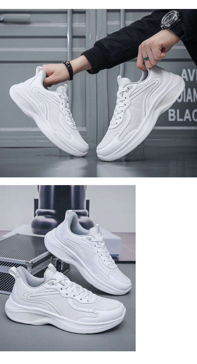 Plus Size Men's Fashion Casual Sneakers Trendy Versatile Breathable Mesh Shoes Lightweight Running Shoes Luxury Travel Shoes