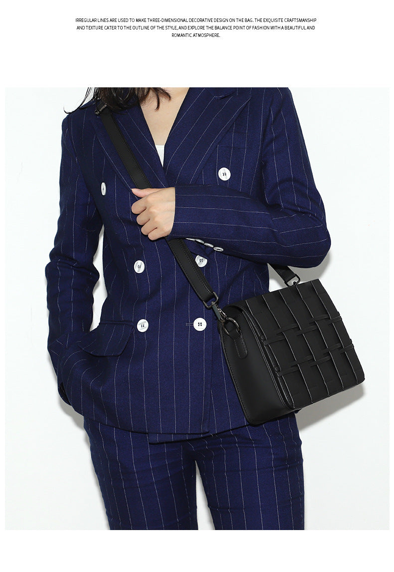 Spring and Autumn New Trendy Fashion Korean Style Small Square Bag Personality Stylish Simple Shoulder Bag Niche Design Crossbody Women's Bag