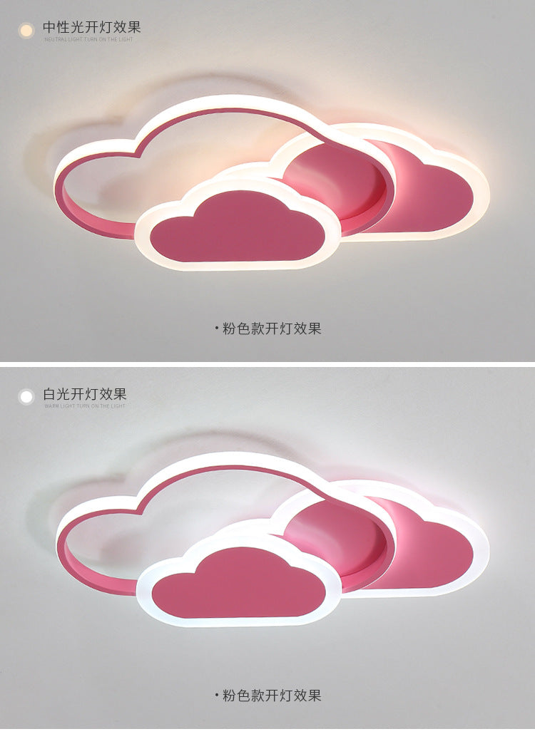 Cloud Lamp Kindergarten Boys Girls Children's Room Lamp Modern Minimalist Iron Art Bedroom Lamp Ceiling Lamp led Lamp