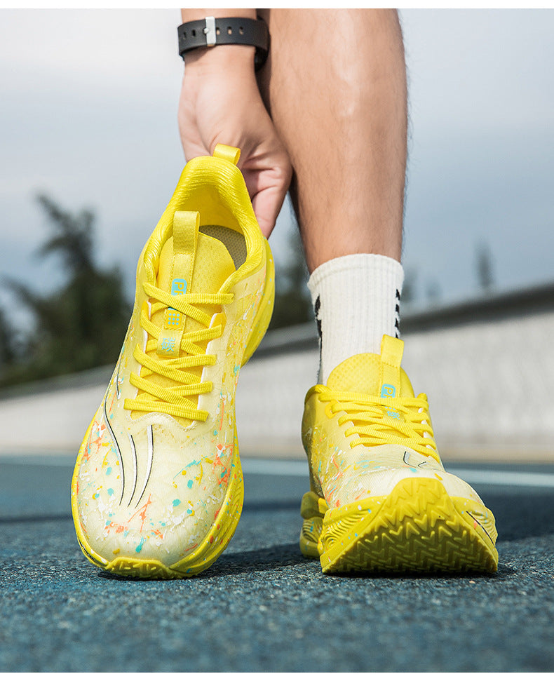 Red Rabbit9pro Luminous Carbon Plate High Elastic Cushioning Women Running Shoes Men Autumn Racing Training Non-Slip Cushioning Sneakers