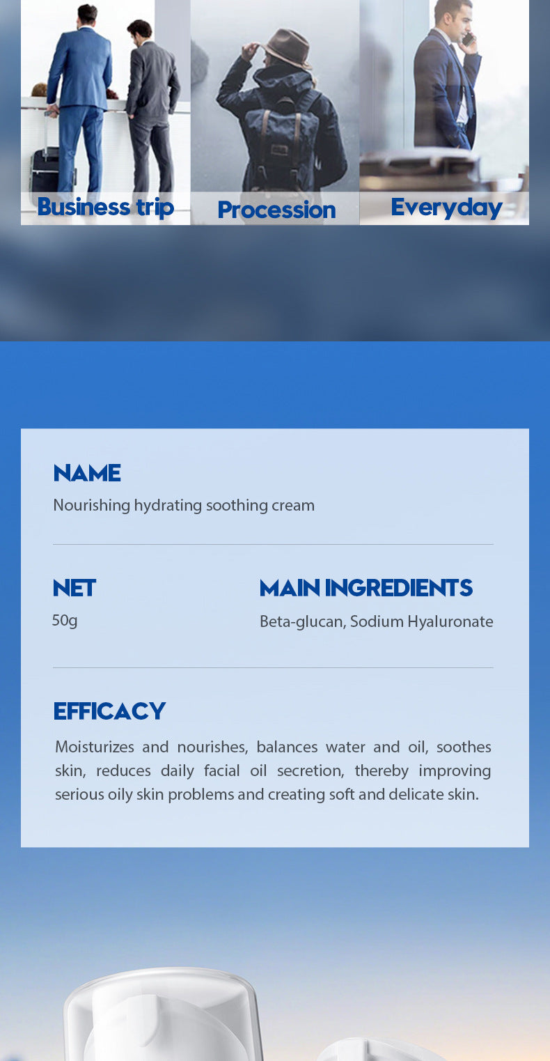 Cross-border Men's Face Cream Hydrating Moisturizing Cream Cross-Border Face Cream Export Manufacturer Wholesale