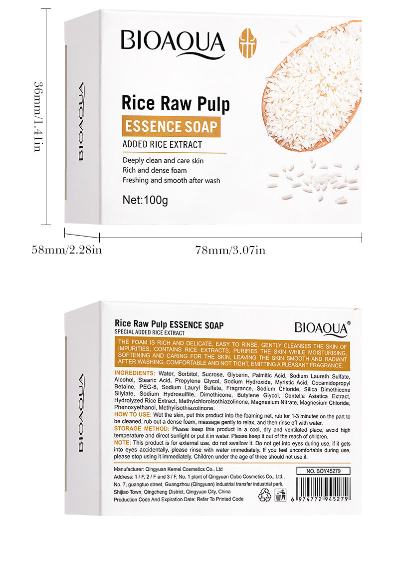 Full English Rice Skincare Set BIOAOUA Rice Puree Series Six-Piece Set Box  Wholesale