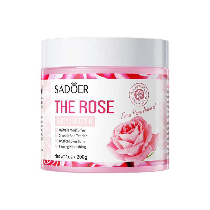 Full English Plant Body Lotion SADOER Avocado Moisturizing Rose Butter Body Lotion  Wholesale