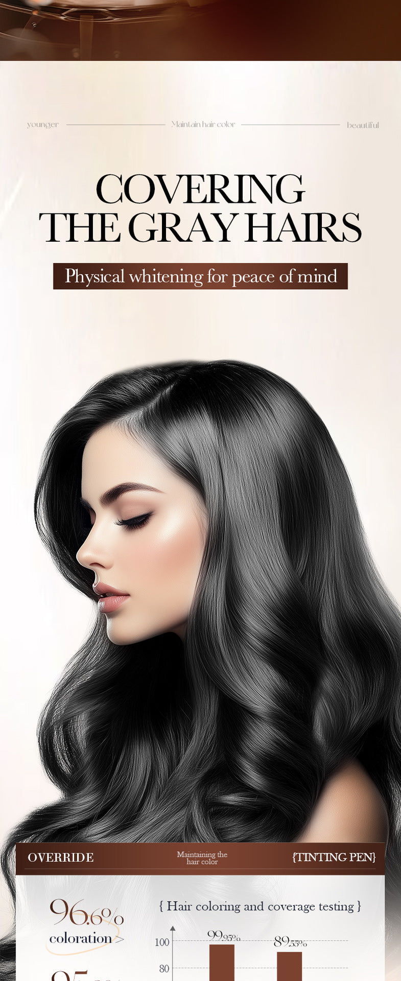 Cross-border Hair Dye Pen3.8g Moisturizing Hair Black Men and Women Conditioner Export Manufacturer Wholesale