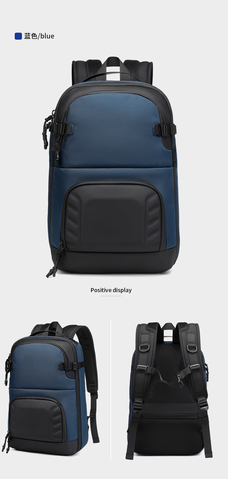 Business Backpack Computer School Bag for Men Students High Appearance Lightweight Waterproof Oxford Cloth Large Capacity Commuter Backpack