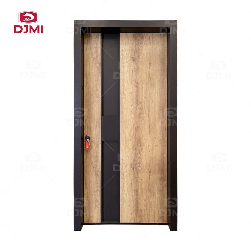 China Factory    Wood Armored Doors Modern Simple Design Security Entrance Door