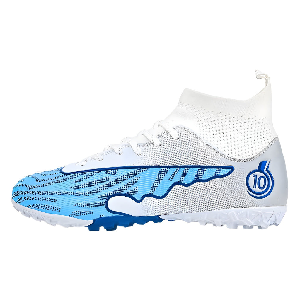 New Professional Football Shoes Boys High Top Youth Students Competition Training AG Long Spike Broken Spike Sneakers