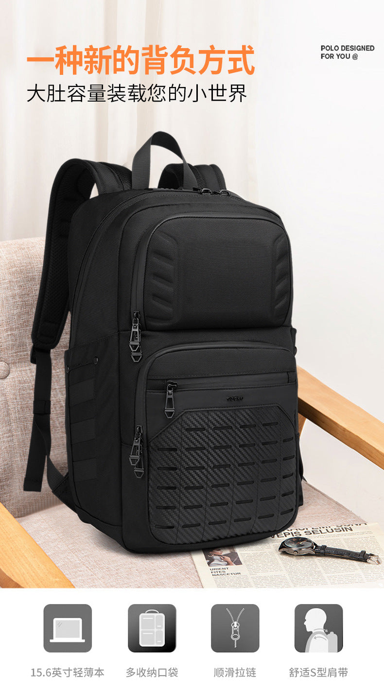 OZUKO Backpack Men's College Student Bag Lightweight Waterproof Large Capacity Casual Sports Computer Commuting Backpack