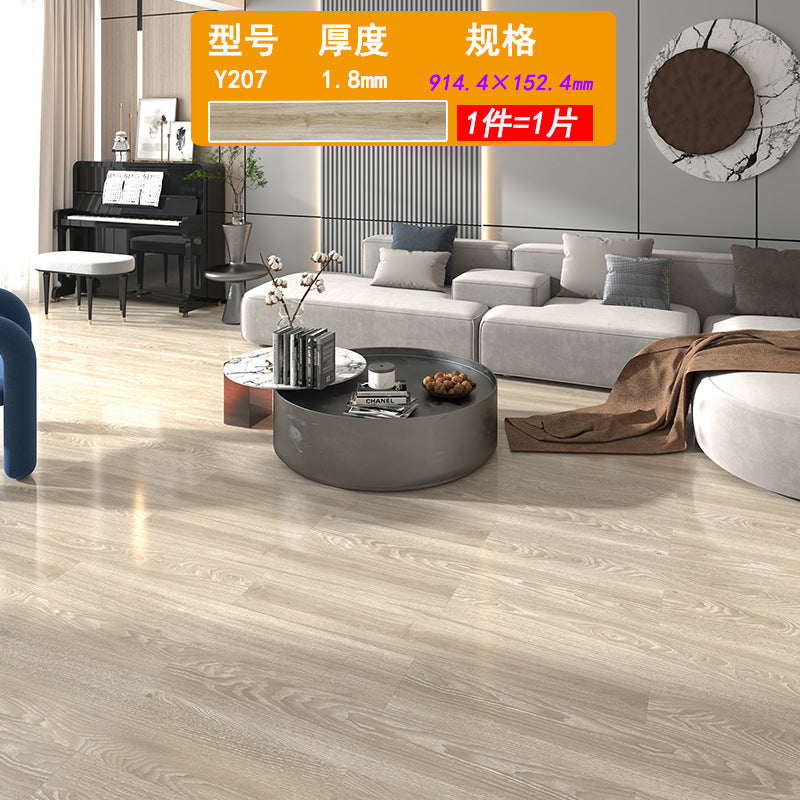 PVC Plastic Floor Stickers Self-Adhesive Wood Grain Cement Floor Stickers Special for Bedroom Waterproof Non-Slip Floor Renovation Chinese Style