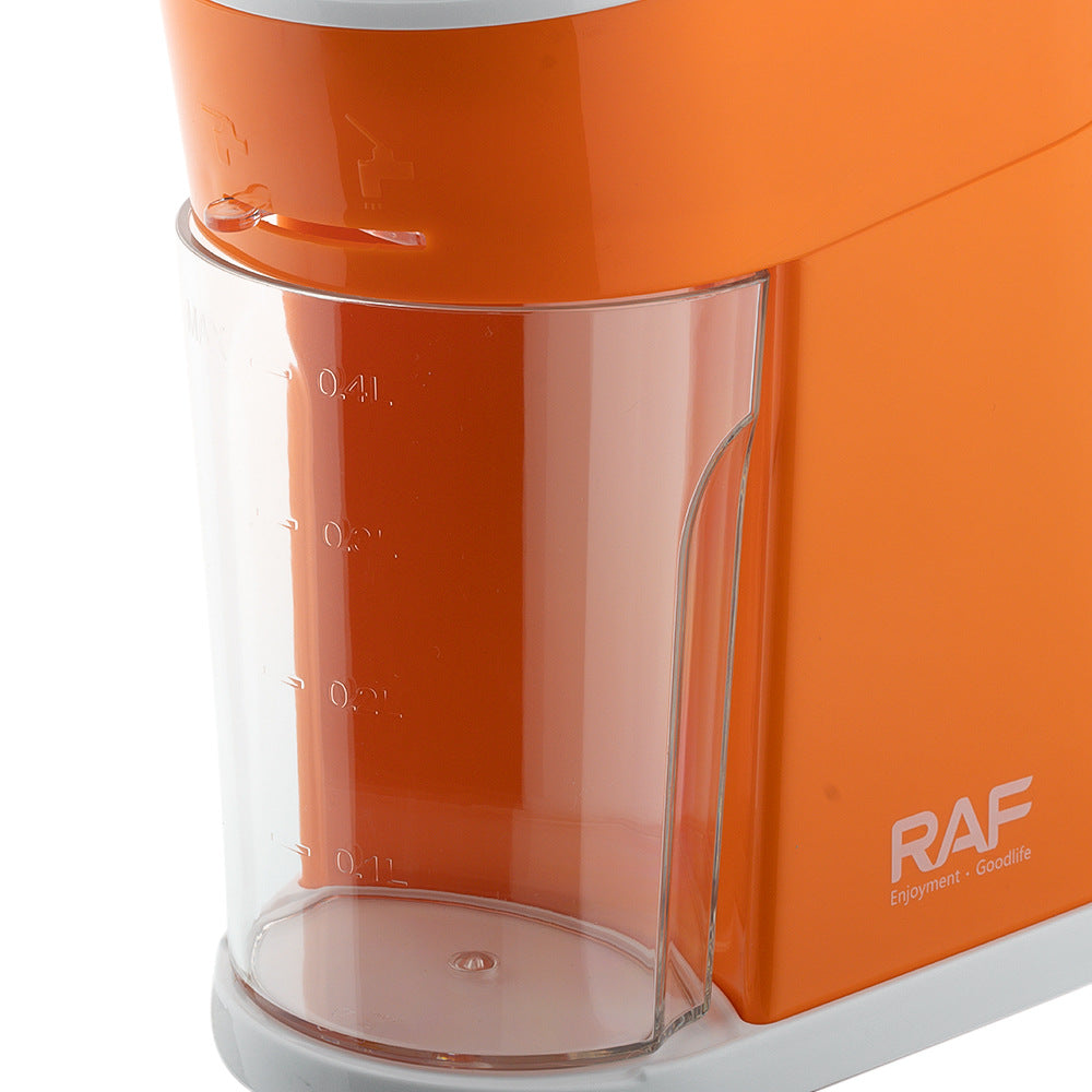 RAF EU Standard Electric Fresh Orange Juicer Household Automatic Lemon Orange Juice Machine Small Portable400ml