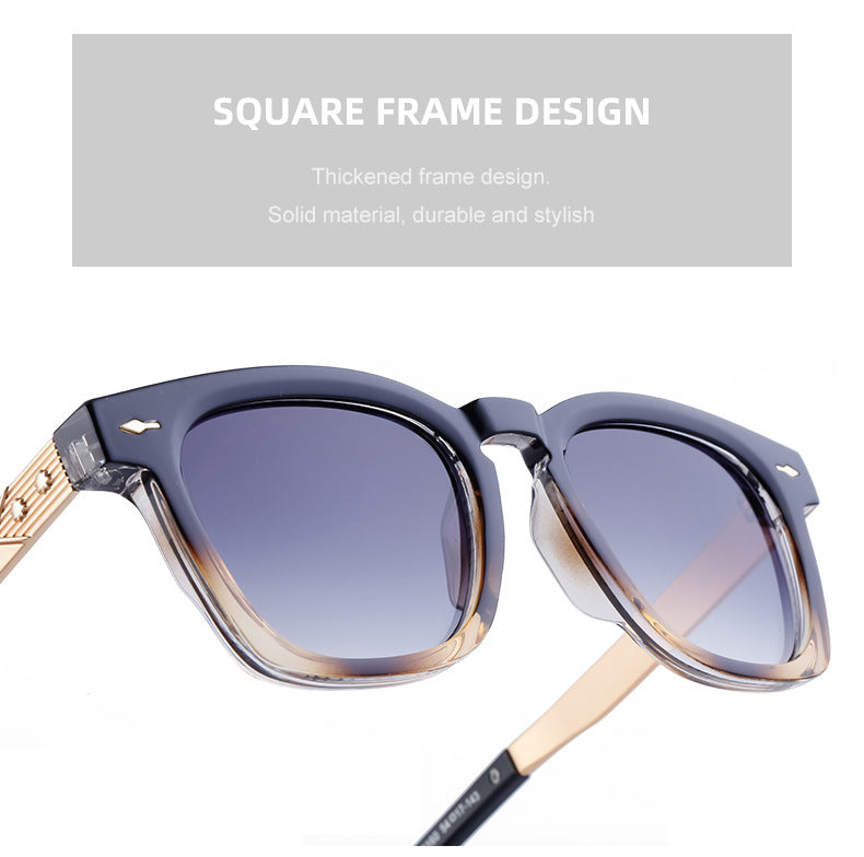 Square Frame Retro Sunglasses for Men, Sun Protection, Driving Special, High-End Outdoor Glasses Wholesale shades